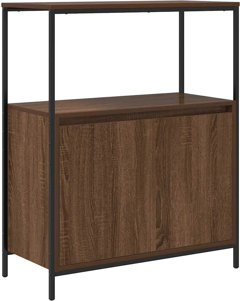 vidaXL barna tölgy fürdőszobaszekrény polcokkal 76,5x35x95 cm