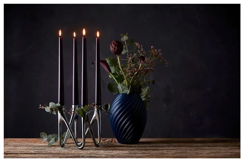 Roots ezüstszínű gyertyatartó - Morsø