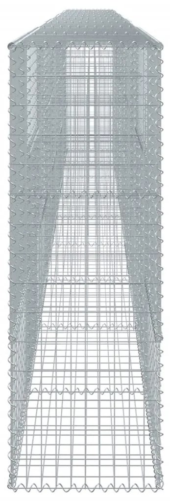 horganyzott vas gabion kosár fedéllel 900 x 50 x 150 cm