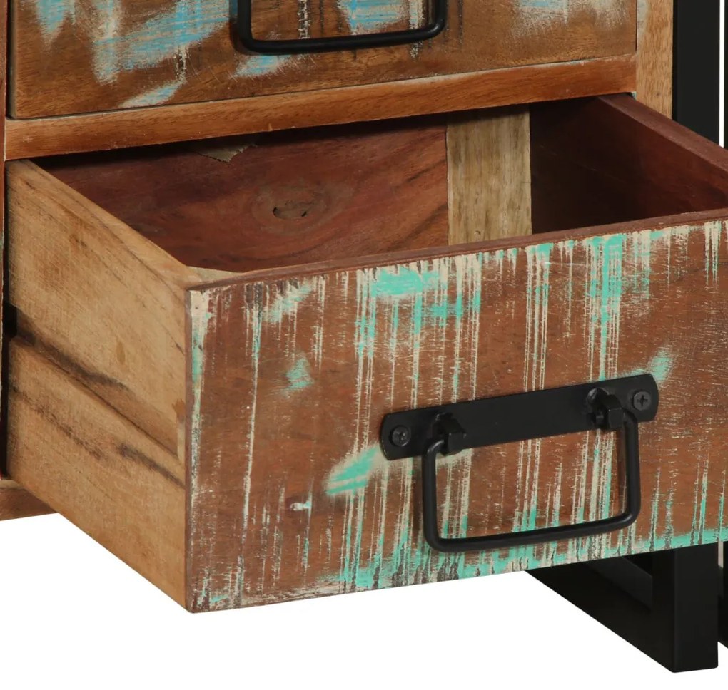 Éjjeliszekrény 40 x 35 x 50 cm tömör újrahasznosított fa