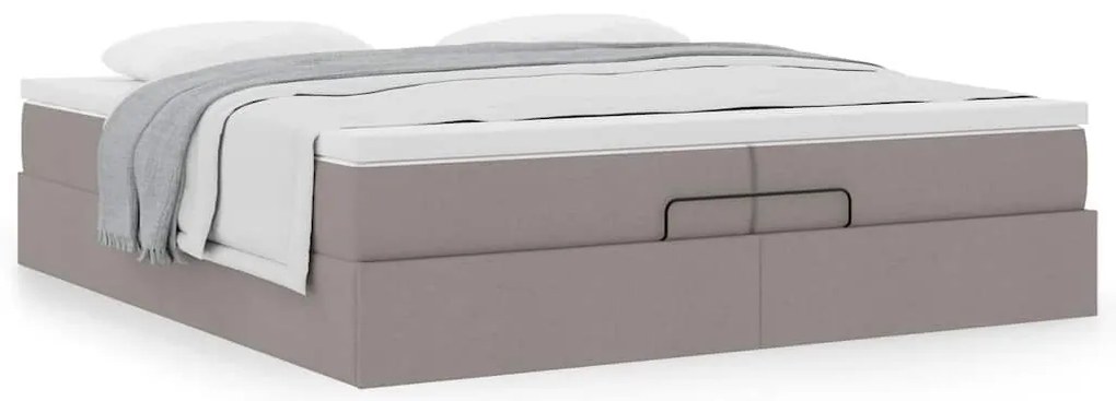 oszmán ágykeret matracokkal tópszín 200x200cm szövet