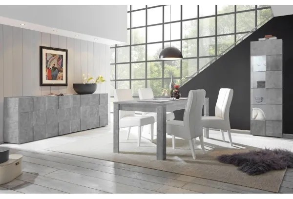 SERIAN komód, betonszürke