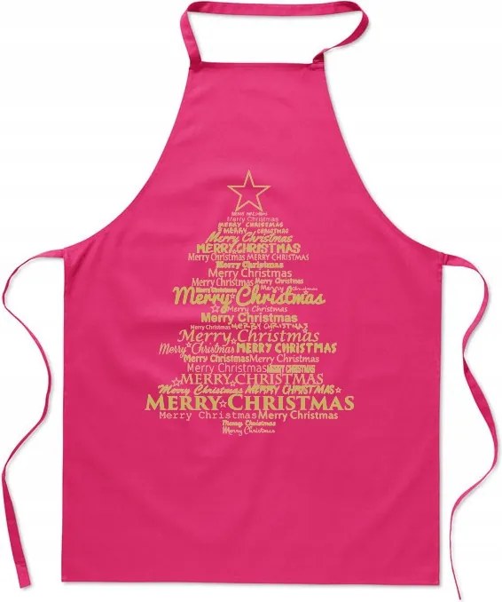 Karácsonyi konyhai kötény Arany karácsonyfa