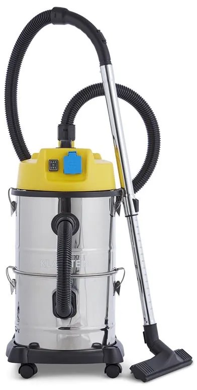 Klarstein Reinraum 3 az 1-ben, ipari porszívó, 1800 W, 30 l, rozsdamentes acél