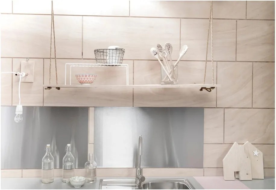 Rona fehér konyhai polc, 42,7 x 22,5 x 14,7 cm - Compactor