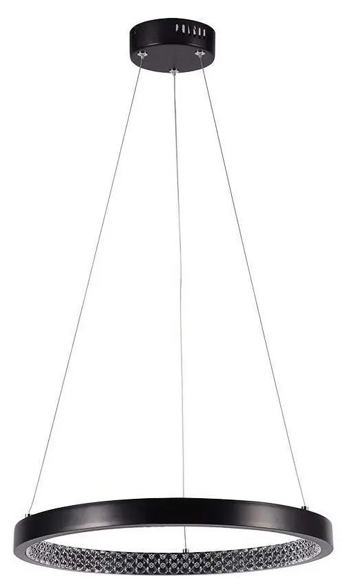 LED Csillár zsinóron LED/19W/230V 4000K fekete