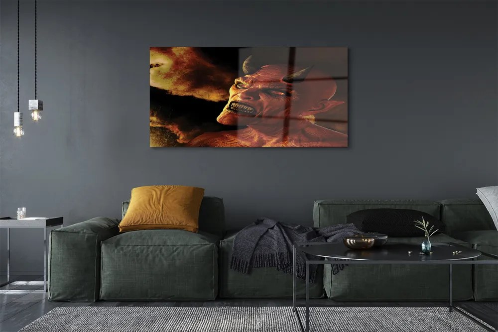 Üvegképek Ördög 120x60cm
