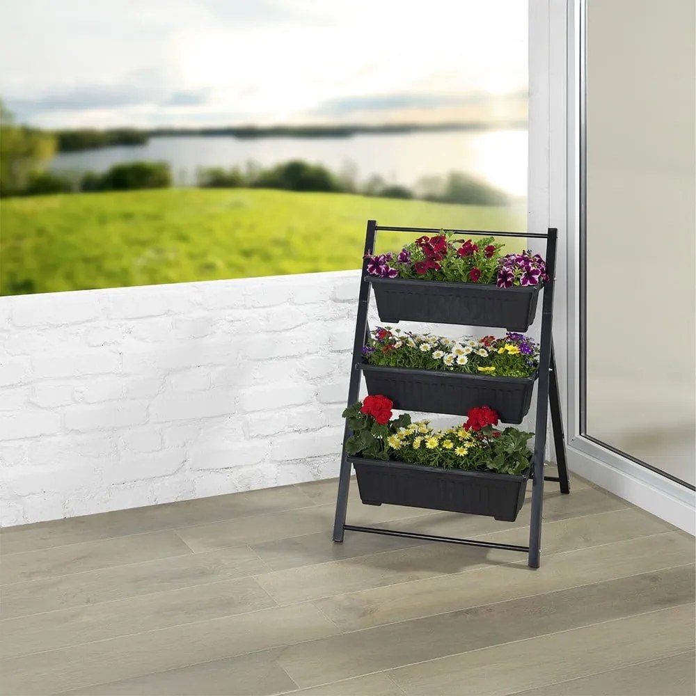 Fém virágtartó állvány (magasság 85 cm) Vertical – Maximex