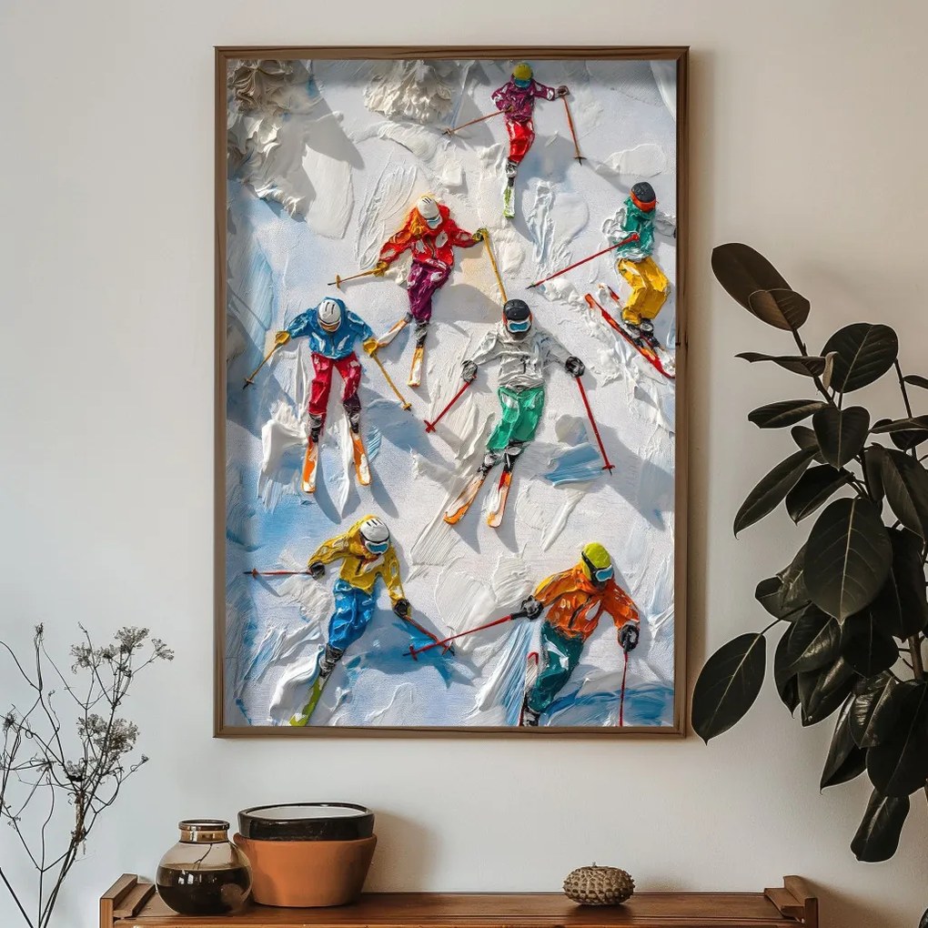 HUM075 keretezett MDF falikép, 50 x 70 cm