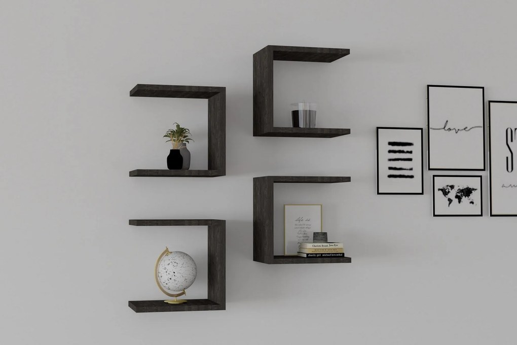 Fali polc Base - Anthracite
