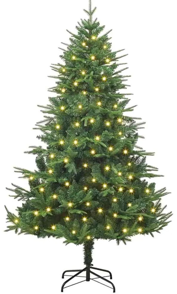 Mesterséges, előre világított karácsonyi fa Zöld 180 cm