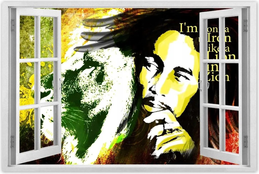 Poszterek 120x80 Bob Marley Lion in Zion