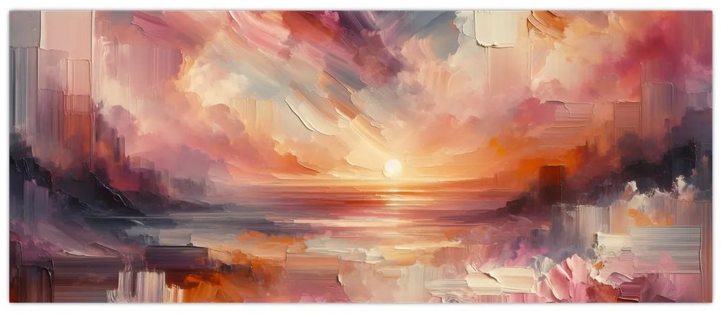 Kép - Festett alkonyat (120x50 cm)