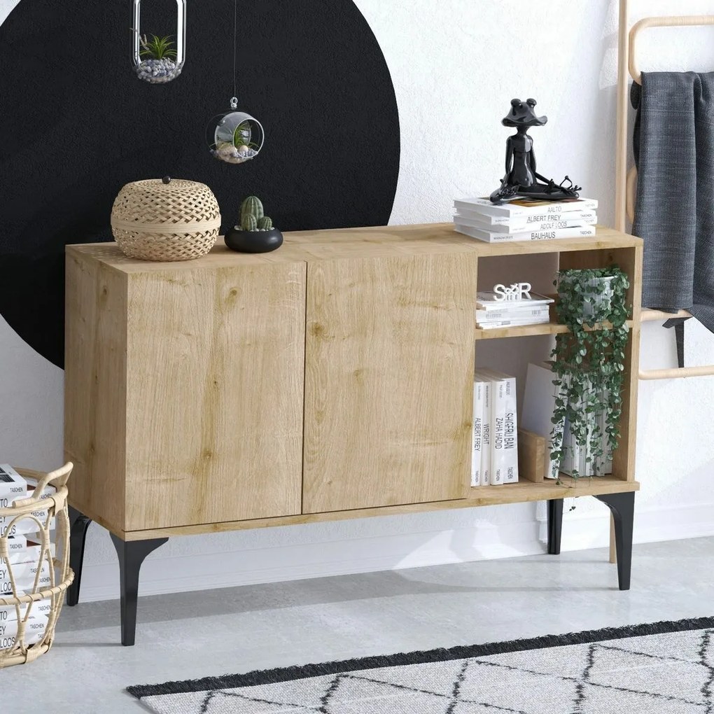 Oscar Sapphire Oak and Black szekrény