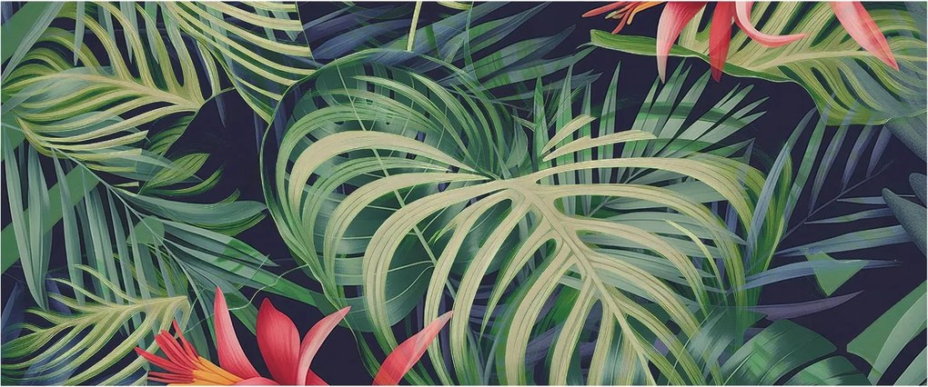 Stílusos Dekoratív fotótapéta Flizelin Egzotikus növények 250x104