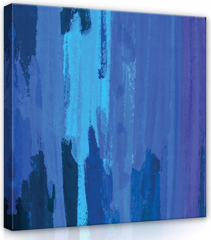 Vászonkép 40x40 Absztrakt kék lila textúra színmélység nyugalom