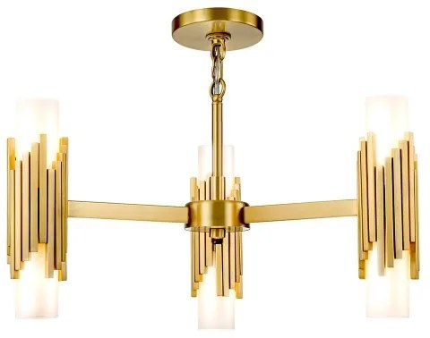 Elstead MARVELE6-AB-OPAL - MARVELE rúdon csillár 6xE14/40W/230V arany