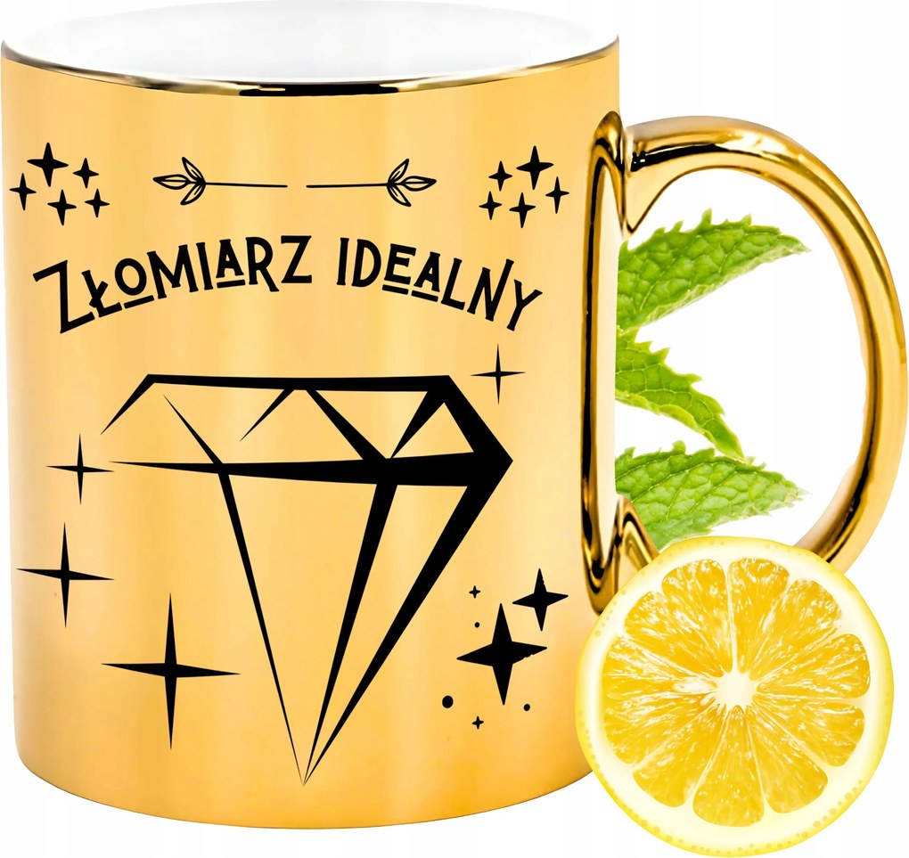 Prémium Arany Csillogó Bögre Aranyos Ajándék Nyomtatott Fotóval