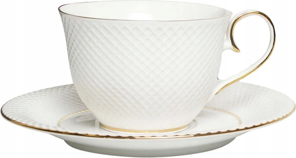 Puccini fehér porcelán teáscsésze 250 ml