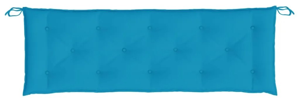 2 db világoskék oxford szövet kerti padpárna 150 x 50 x 7 cm