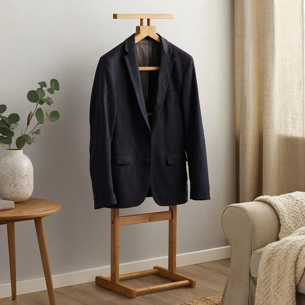 AVENBERG BUTLER Ruhaállvány - natúr