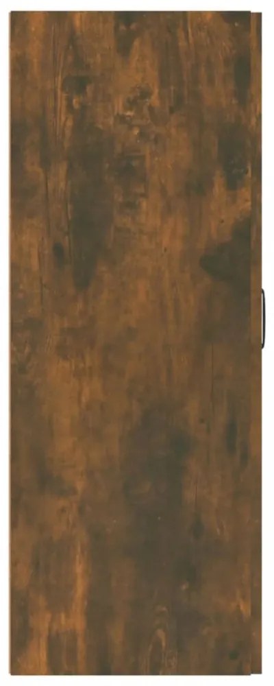 füstös tölgy színű szerelt fa függőszekrény 69,5 x 34 x 90 cm