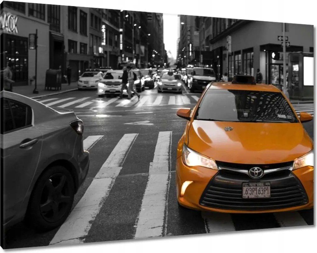 Vászonkép 100x70 Sárga taxik Taxi