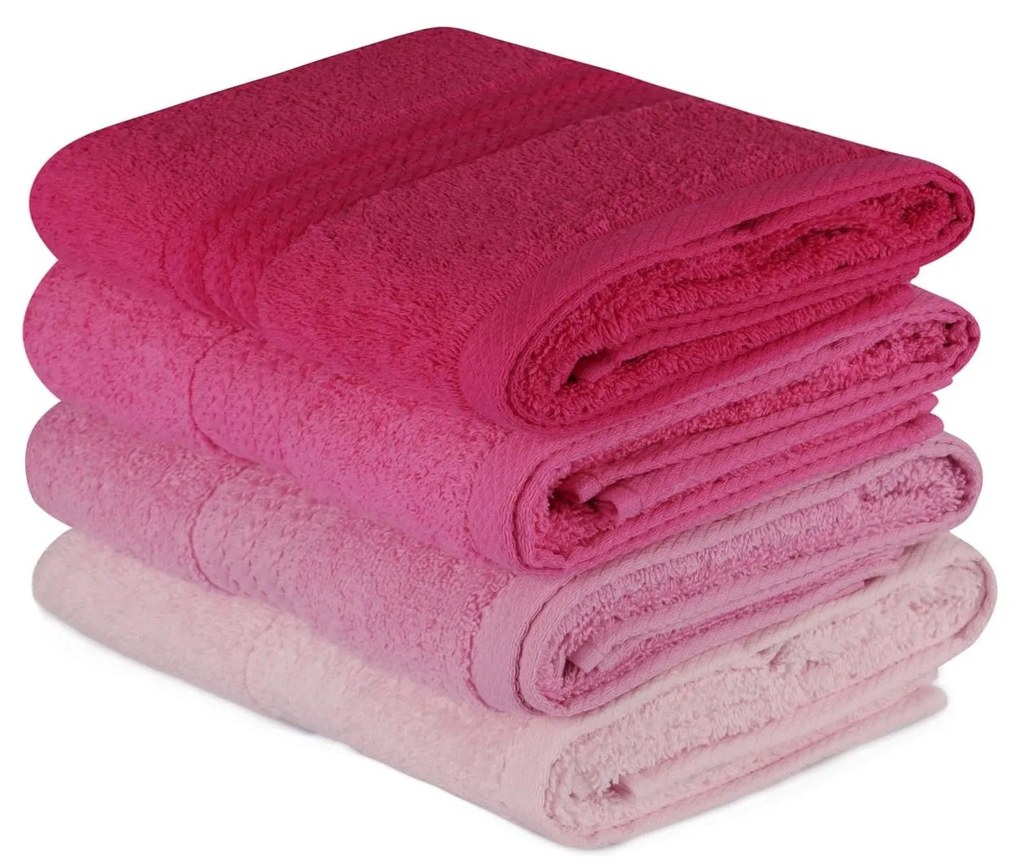 Kéztörlő Szett (4 db) Rainbow - Pink
