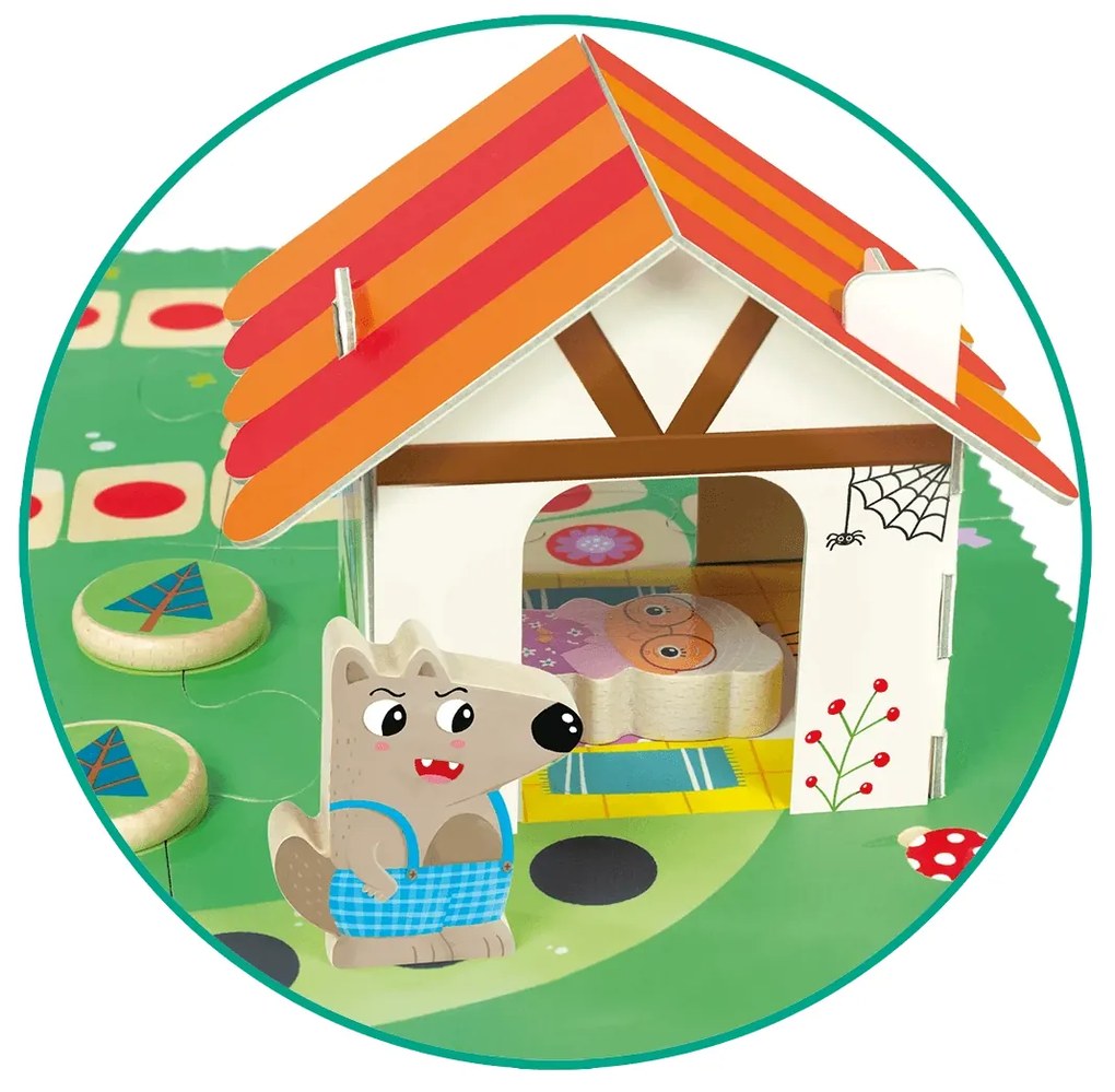 Első társasjátékom - Piroska és a Farkas - Kooperatív társasjáték - 2 év+