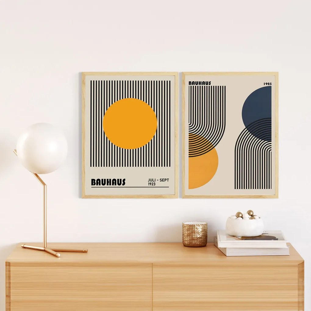 Huhu244 keretezett MDF falikép, 20 x 30 cm, 2 db-os szett