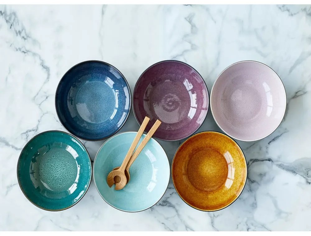 Zöld-fekete kőedény tál ø 30 cm Gastro Green/Black – Bitz