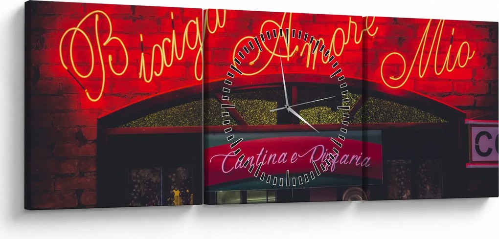 Kép - Amore Mio (órával) (90x30 cm)