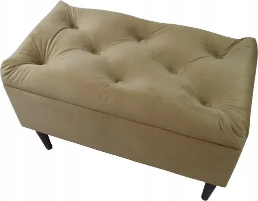 Julia ládás pad mély tűzéssel, lábakon Szövetválaszték