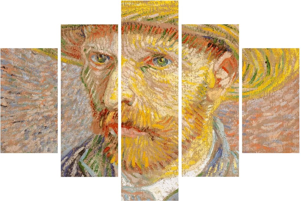 Kép - Vincent van Gogh, Self-Portrait with a Straw Hat (The Potato Peeler), reprodukciók (150x105 cm)
