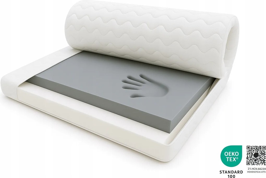 Toper Visco fedőmatrac 80x160 mikroszálas 7cm Topper tanúsítvány