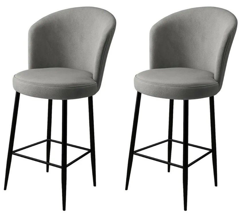 Alte Grey and Black bárszék szett, 2 db, 2 db