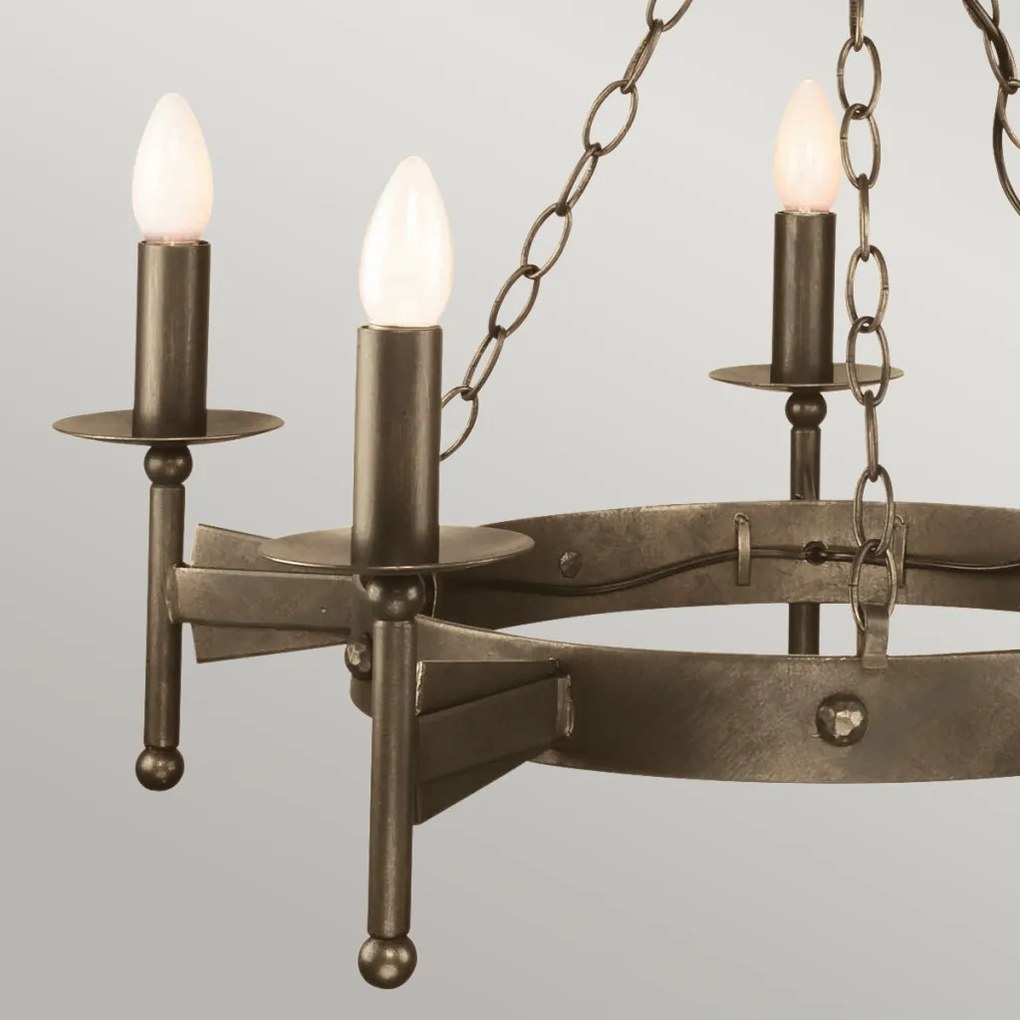 ELSTEAD CW5-OLD-BRZ CROMWELL Rusztikus Csillár Antik bronz E14 IP20
