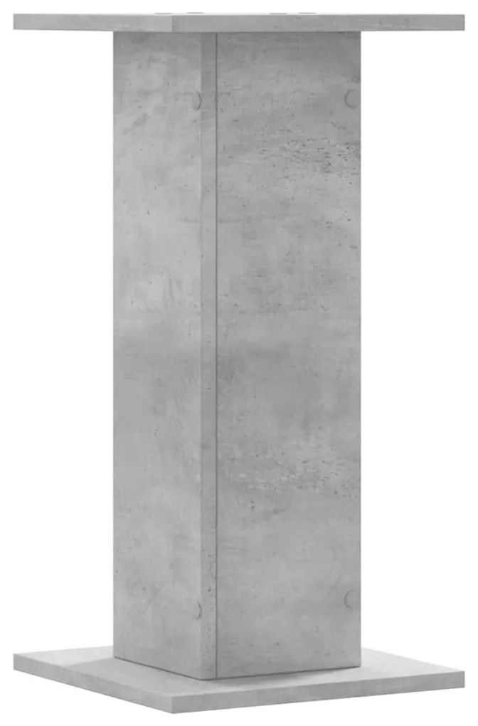 2 db betonszürke szerelt fa növénytartó állvány 30 x 30 x 60 cm