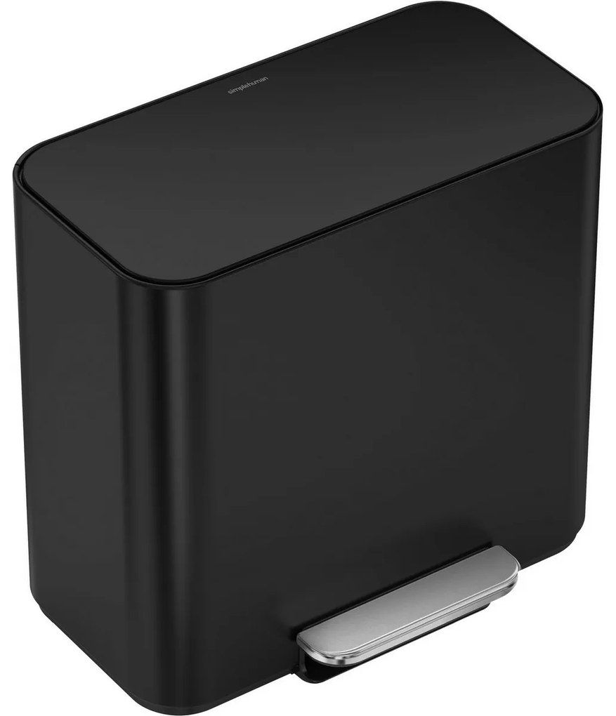 Simplehuman Mini pedálos szemetes szelektívhulladékgyűjtő 15 l, matt fekete