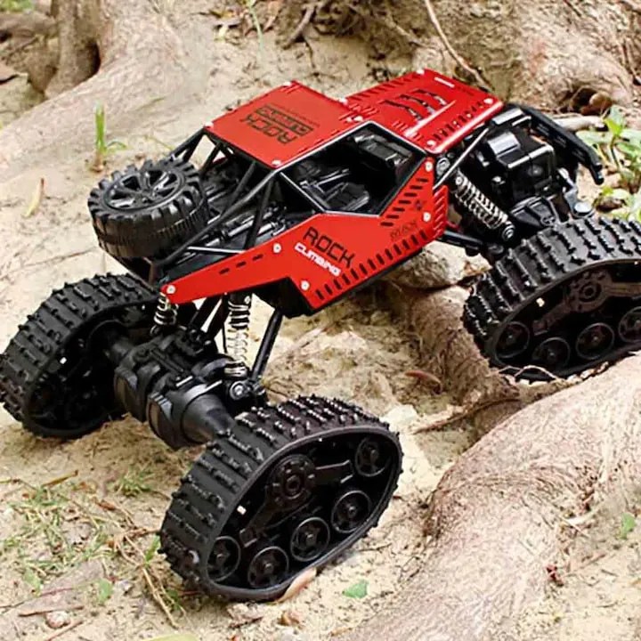 ÚJ HB 2 az 1 ben Rock Crawler 4WD RTR 1:18, 2.4g Hójáró Lánctalpas Off-Road Távirányítású Sziklamászó Terepjáró autó Cserélhető Gumikkal