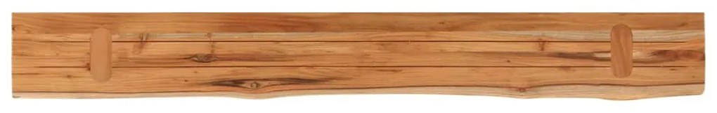 tömör akácfa téglalap alakú fali polc 160 x 20 x 2,5 cm