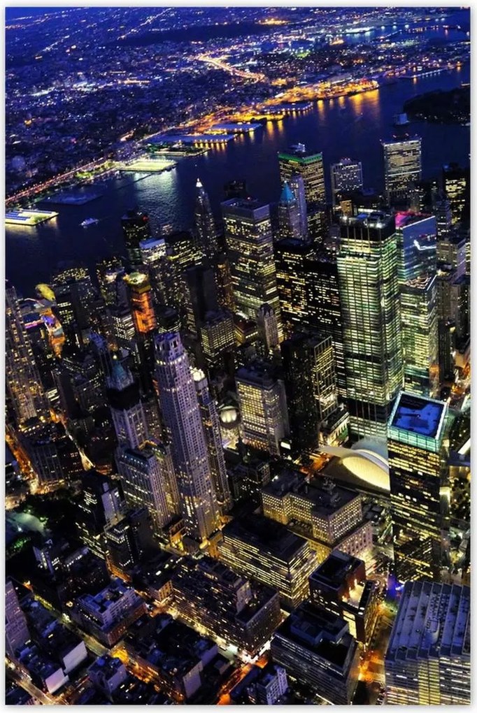 Poszterek 80x120 New York felülnézet