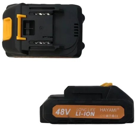 Akkus 15 cm-es láncfűrész HAYAMI HA-1001 + 2 db akkumulátor + tartozékok