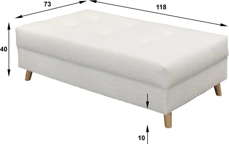 Mustársárga lábtartó Ariella – Ropez