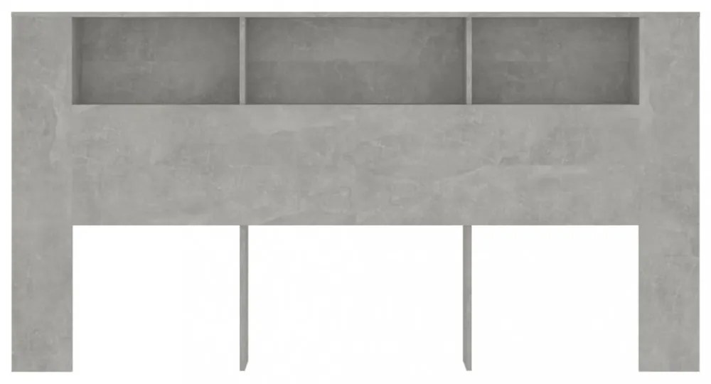betonszürke áthidaló szekrény 200x18,5x104,5 cm