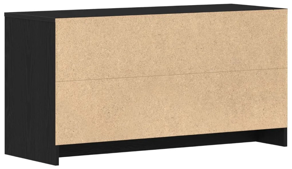 TV Szekrény Fekete Tölgy 102x37,5x52,5 cm Mérnöki Fa