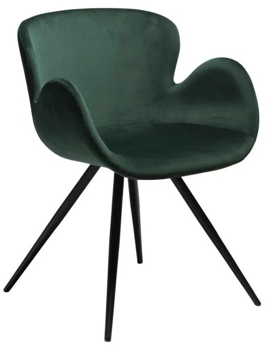 Zöld kárpitozott karfás étkezőfotel Gaia – DAN-FORM Denmark