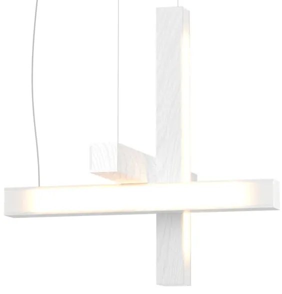 Függeszték LED40 kereszt alakú, többféle változatban - TUNTO Modell: tölgy, feketére pácolt