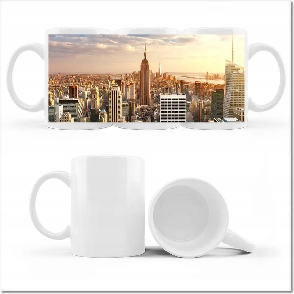 Bögre fényképpel New York felülnézet