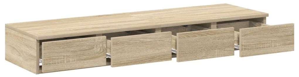 Ágyfiókok fiókkal sonoma tölgy 120 x 36.5 x 16.5 cm Faanyag